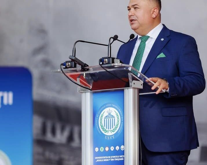 Prof. Cosmin Alin Popescu a fost reales pentru un nou mandat la conducerea Universității de Științele Vieții „Regele Mihai I”