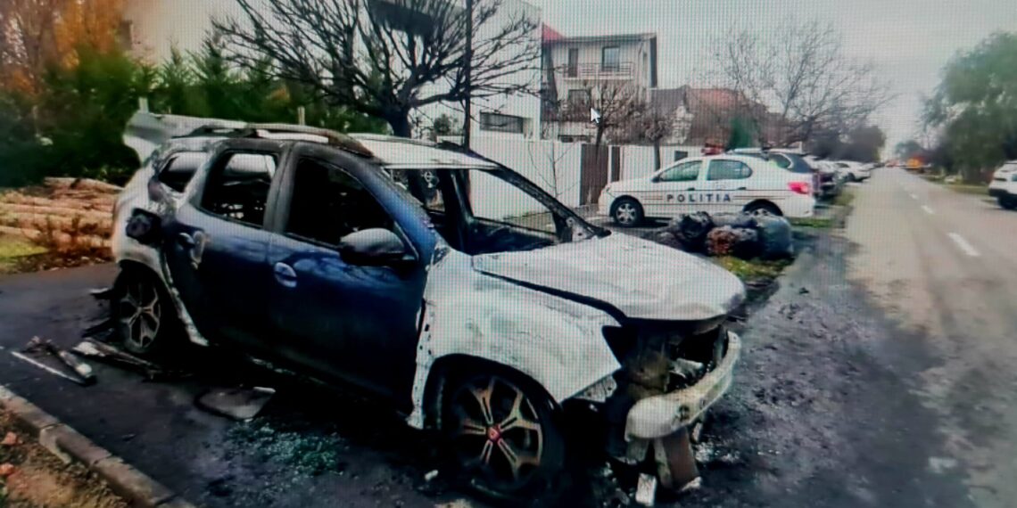 Bărbatul care a incendiat mașina directorului de la Piețe S.A. a fost reținut de poliție