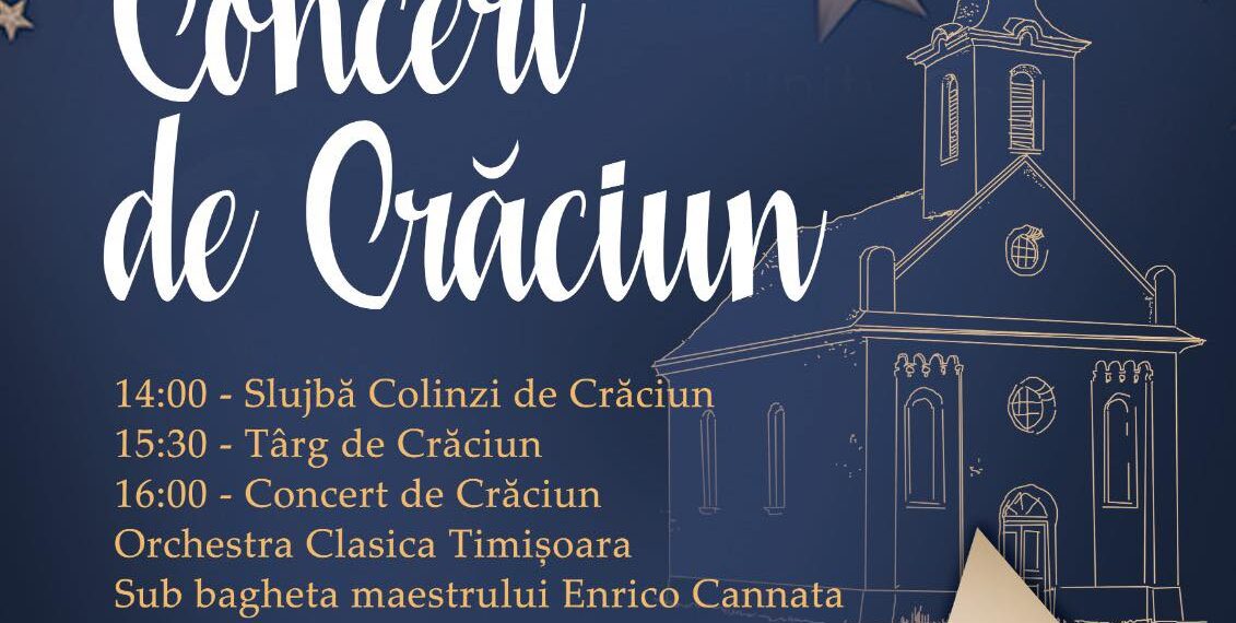 Concert de Crăciun în biserica din satul rotund Charlottenburg