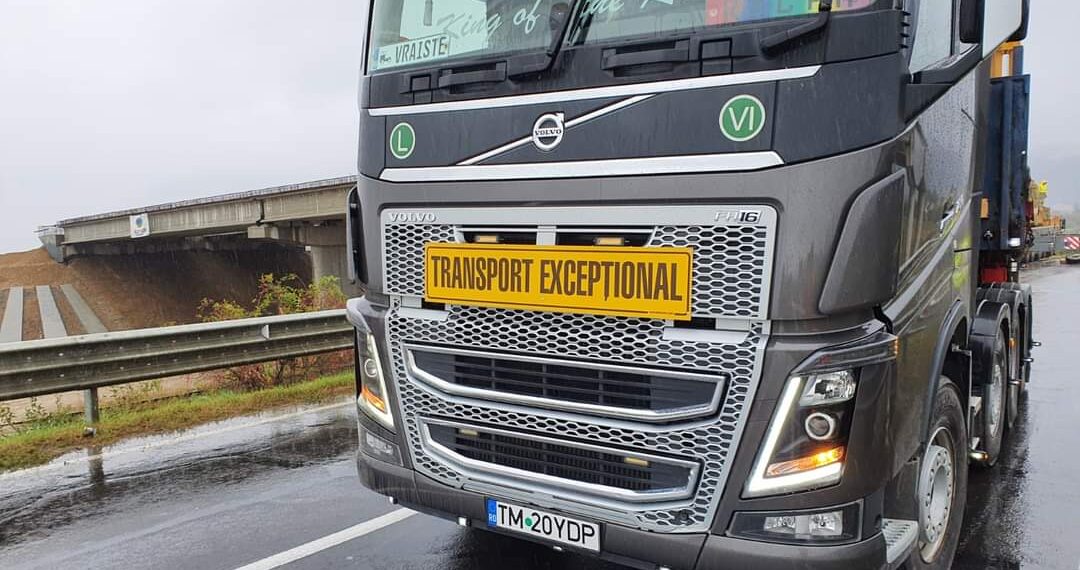ATENȚIE ȘOFERI! În perioada 5-8 decembrie se desfășoară un transport cu depășiri pe traseul Lugoj – DN 6