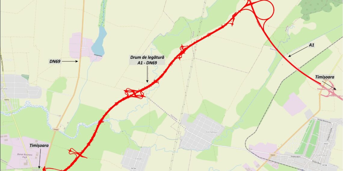 Fonduri europene pentru drumul ce va conecta Autostrada A1 și centura Timișoarei