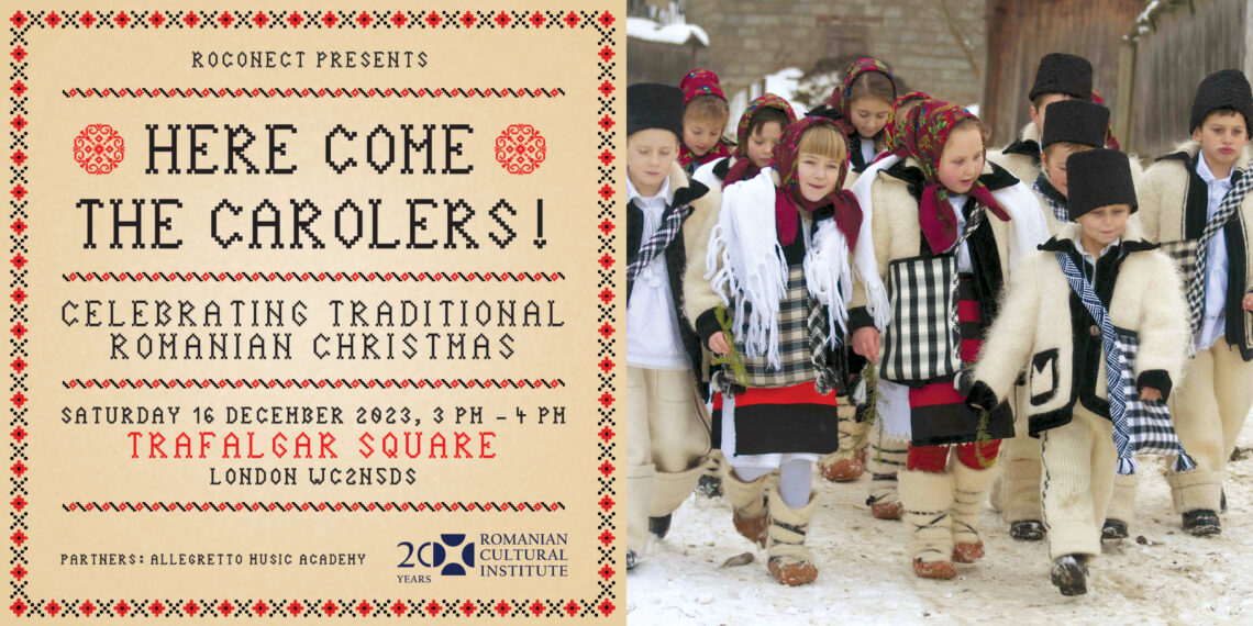 Concert de colinde românești în Trafalgar Square