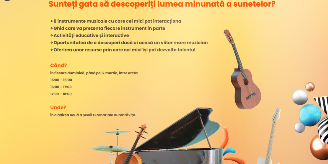 Ora de muzică „altfel” pentru copiii din Dumbrăvița