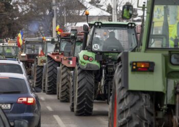 Fermierii protestează în centrul Timișoarei