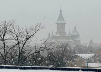 Început de săptămână cu ninsori și frig, în Timișoara