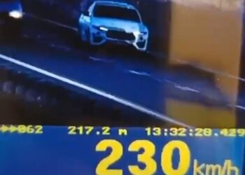 VIDEO. Vitezomanul Gică… prins cu 230 km/h pe autostrada A1 Deva – Nădlac