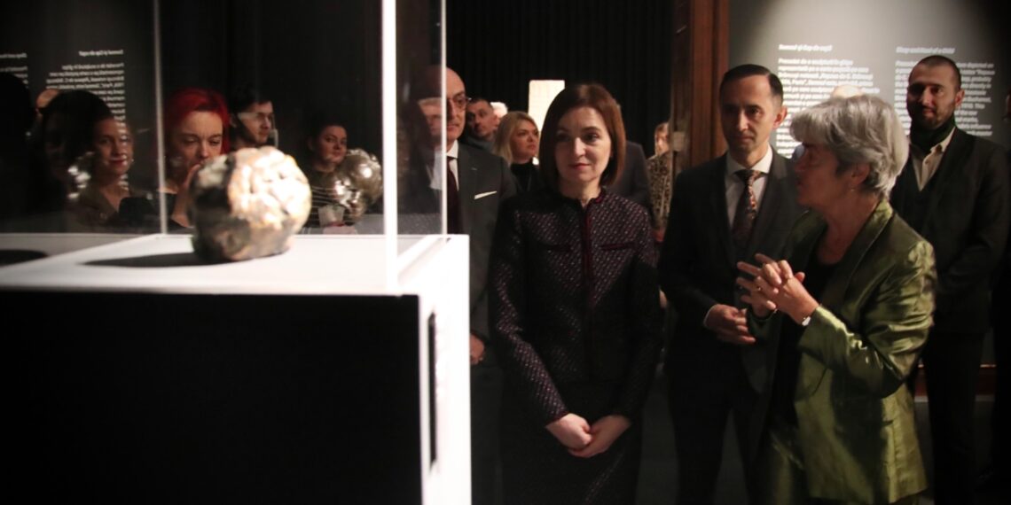 Maia Sandu, președinta Republicii Moldova, a vizitat Muzeul Național de Artă din Timișoara