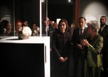 Maia Sandu, președinta Republicii Moldova, a vizitat Muzeul Național de Artă din Timișoara
