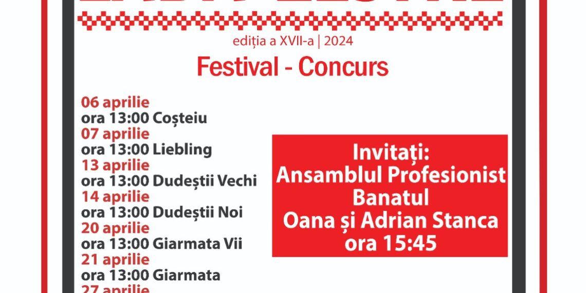 Județul Timiș deschide ”Lada cu Zestre,” cea mai așteptată competiție a primăverii