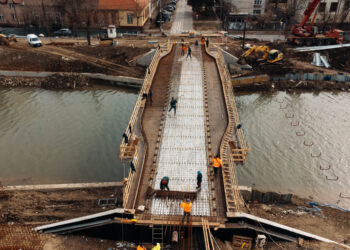 S-a prelungit din nou termenul de finalizare al pasarelei Gelu din Timișoara