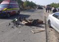 Doua persoane au ajuns la spital în urma unui accident rutier între un motocultor și o mașină