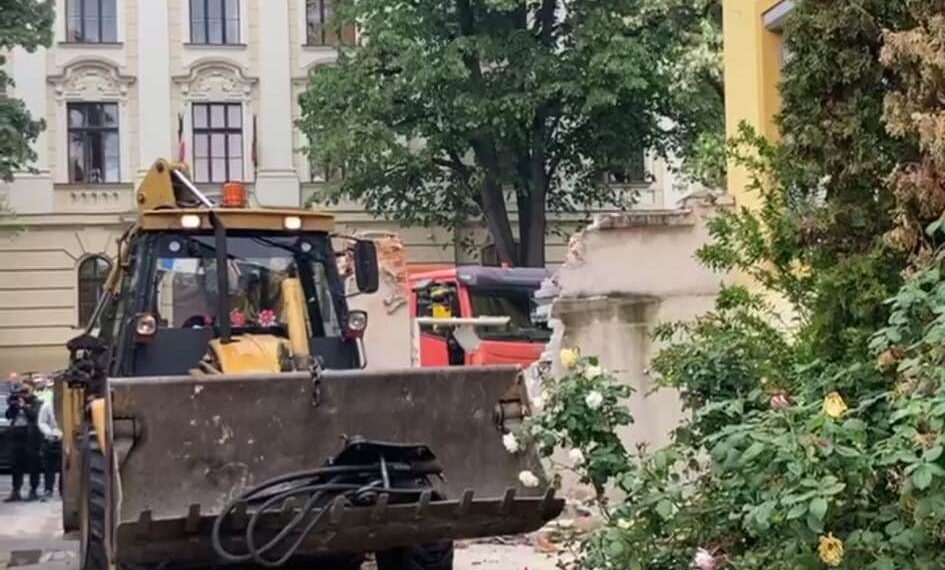 Demolare cu scandal pe strada Cezar din Timișoara/Video