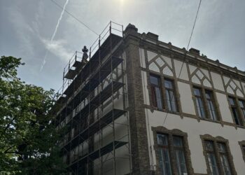 Avansează lucrările de reabilitare a Colegiului Național „Carmen Sylva”