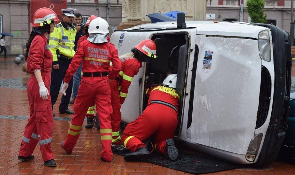 Un accident rutier va fi simulat în Piața Libertății. Care este motivul