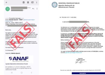 Atenție. Mesaje false transmise în numele ANAF 