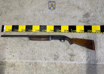 Arme confiscate, după perchezițiile polițiștilor
