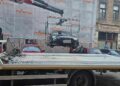 A parcat, a blocat tramvaiele și a plecat. Ulterior s-a ales cu autovehiculul ridicat