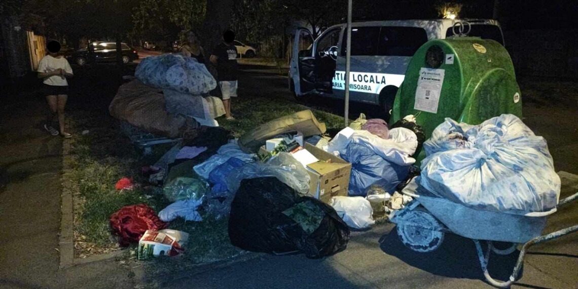 Bărbat sancționat de polițiștii locali cu 30.000 de lei pentru că a abandonat deșeuri