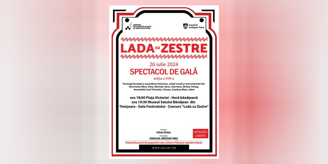 Evenimente speciale organizate de Centrul de Cultură și Artă Timiș, de Ziua Județului