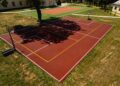 A fost finalizat terenul de baschet din curtea şcolii din comuna Şag