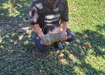 Un proiectil exploziv din Al Doilea Război Mondial a fost găsit în Beregsău Mare