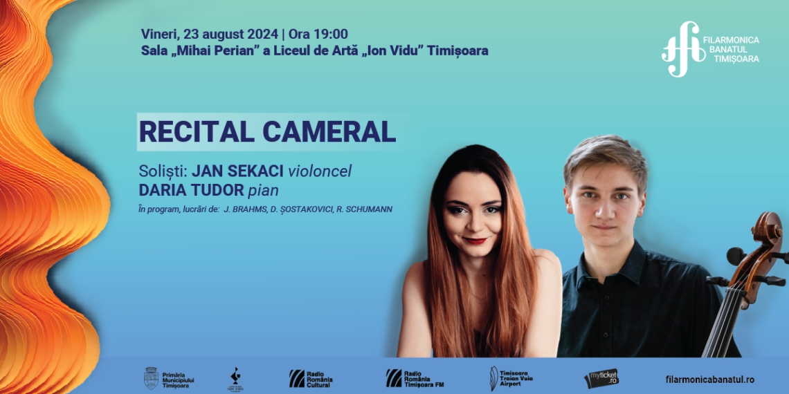 Daria Tudor și Jan Sekaci, într-un recital plin de emoție și sensibilitate la Filarmonica Banatul din Timișoara