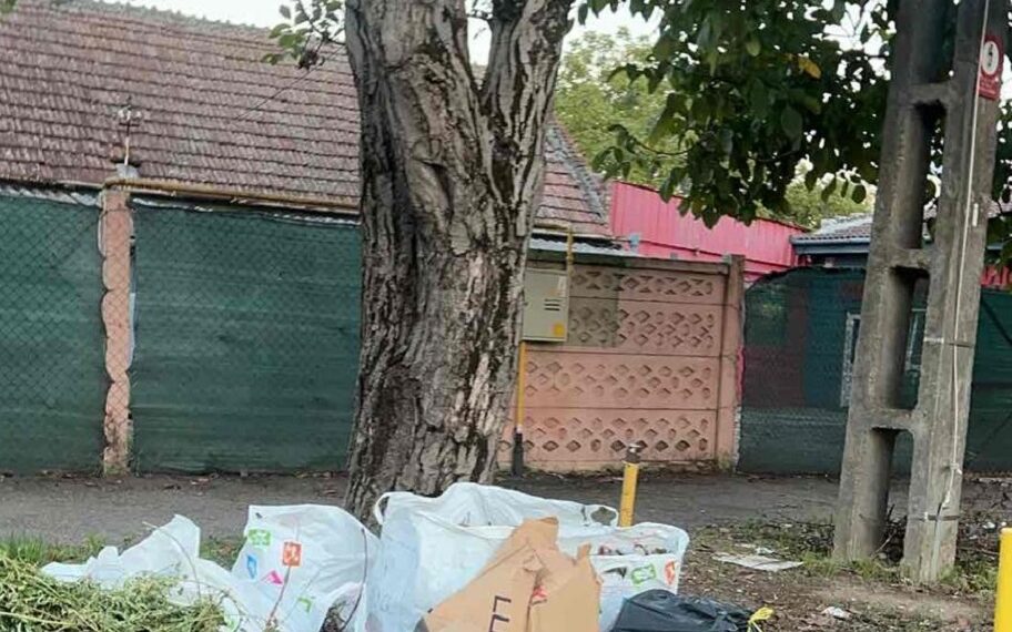 Mobilă uzată, obiecte sanitare, haine vechi și alte resturi depozitate pe terenuri virane sau între blocuri la Timișoara/Foto