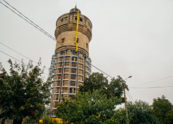 Transformarea Turnului de Apă din Iosefin în centru cultural și turistic, în plină desfășurare/Foto