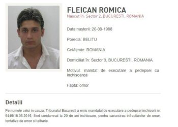 Un urmărit din categoria Most Wanted, adus în România pentru fapte extrem de violente