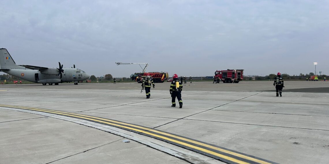 Amplu exercițiu interinstituțional la Aeroportul Arad