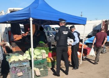 Zeci de comercianți verificați și amendați în piețele agro-alimentare Mehala II și Badea Cârțan din Timișoara/Foto