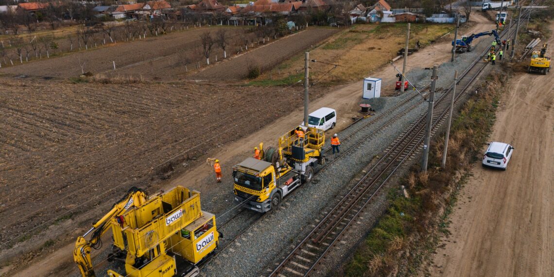 Lucrările feroviare de pe lotul 2 Lugoj – Timișoara Est continuă