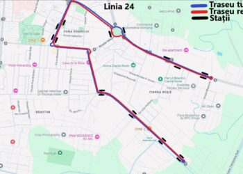 Traseul liniei de autobuz 24 al STPT va fi prelungit