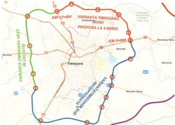 DRDP Timișoara caută firmă care să facă SF pentru extinderea la 4 benzi a centurii de nord