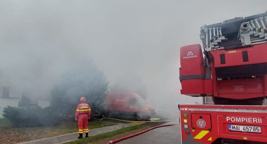 Incendiu în județul Arad, a luat foc centrala termică