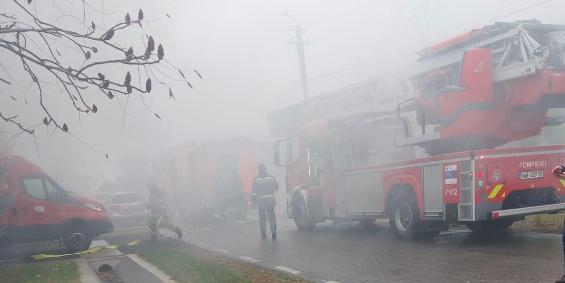 Incendiu în județul Arad, a luat foc centrala termică