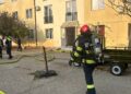 Incendiu într-un bloc din Arad/Foto