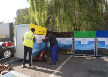 Au fost montate primele insule ecologice digitalizate la Timișoara/Foto