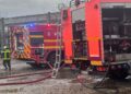 Incendiu la un atelier de tâmplărie din Arad