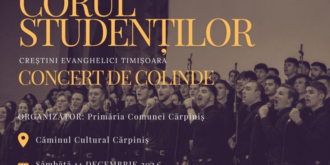 Concert de colinde la Cărpiniș. O seară magică în spiritul sărbătorilor de iarnă