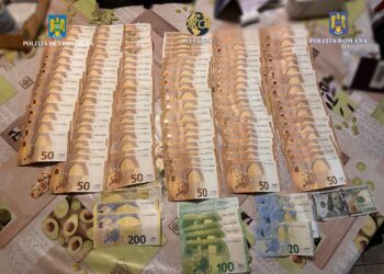 23 de arestați și valută confiscată în urma perchezițiilor de luni la traficanții de migranți/Foto