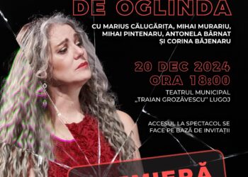 Maia Morgenstern aduce „Cioburi de Oglindă” în premieră la Lugoj, pentru a sărbători 25 de ani de la prima sa prezență în oraș