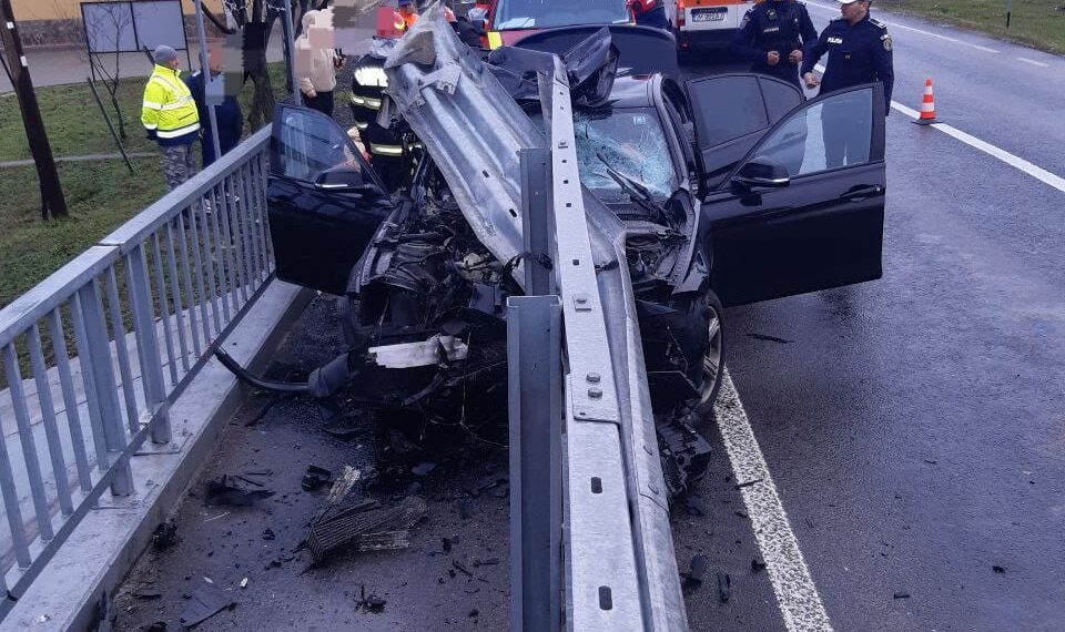 O persoană a fost rănită într-un accident la Denta