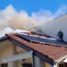 Incendiu izbucnit la acoperișul unei case din municipiul Arad