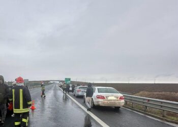 7 mașini accidentate într-un carambol pe A1