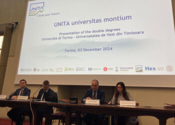 Programe de studii cu diplomă dublă: acord între Universitatea din Torino și UVT în domeniile dreptului și psihologiei