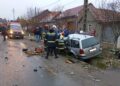 Accident în localitatea Răcășdia. Un bărbat a ajuns la spital