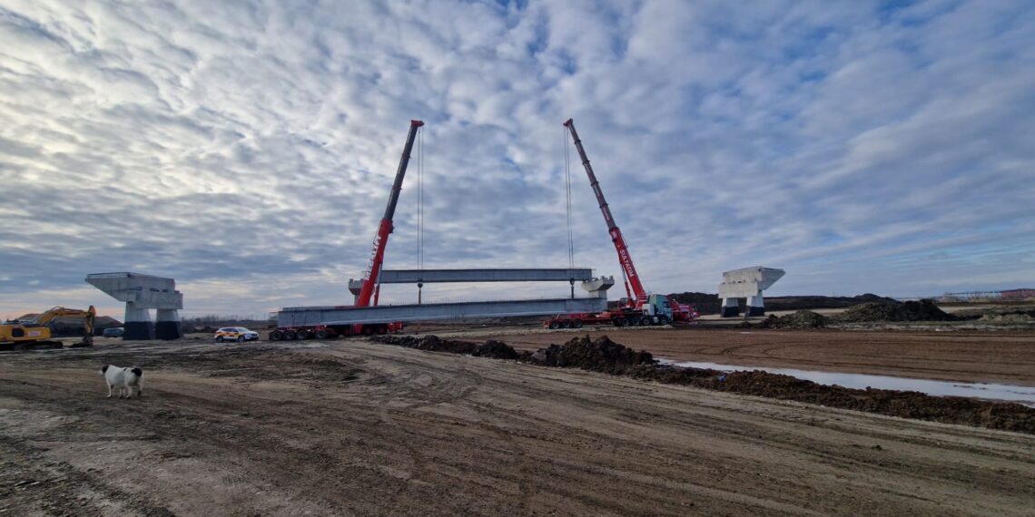 A reînceput construcția pe șantierul drumului DN 69 Timișoara – Arad cu autostrada A1