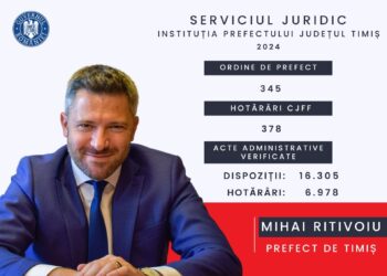 Ritivoiu: 2024, an bun pentru Comisia Județeană de Fond Funciar și pentru Serviciul Juridic al Prefecturii Timiș