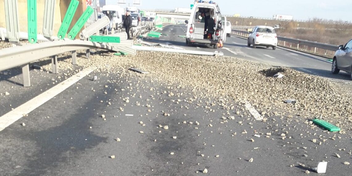 Accident pe autostrada A1